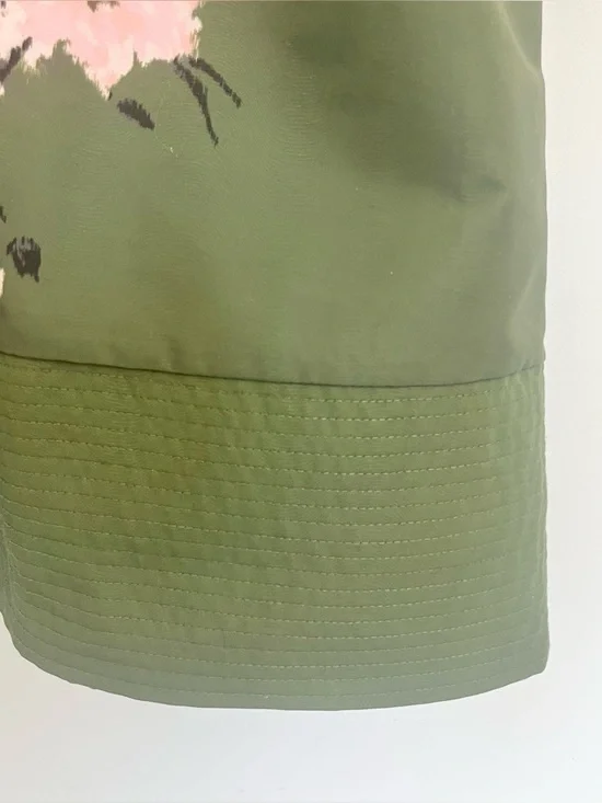 Tuckernuck Olive and Pressed Chloe Green Pink Floral Midi Dress Wide Sleeves Med - Picture 10 of 15